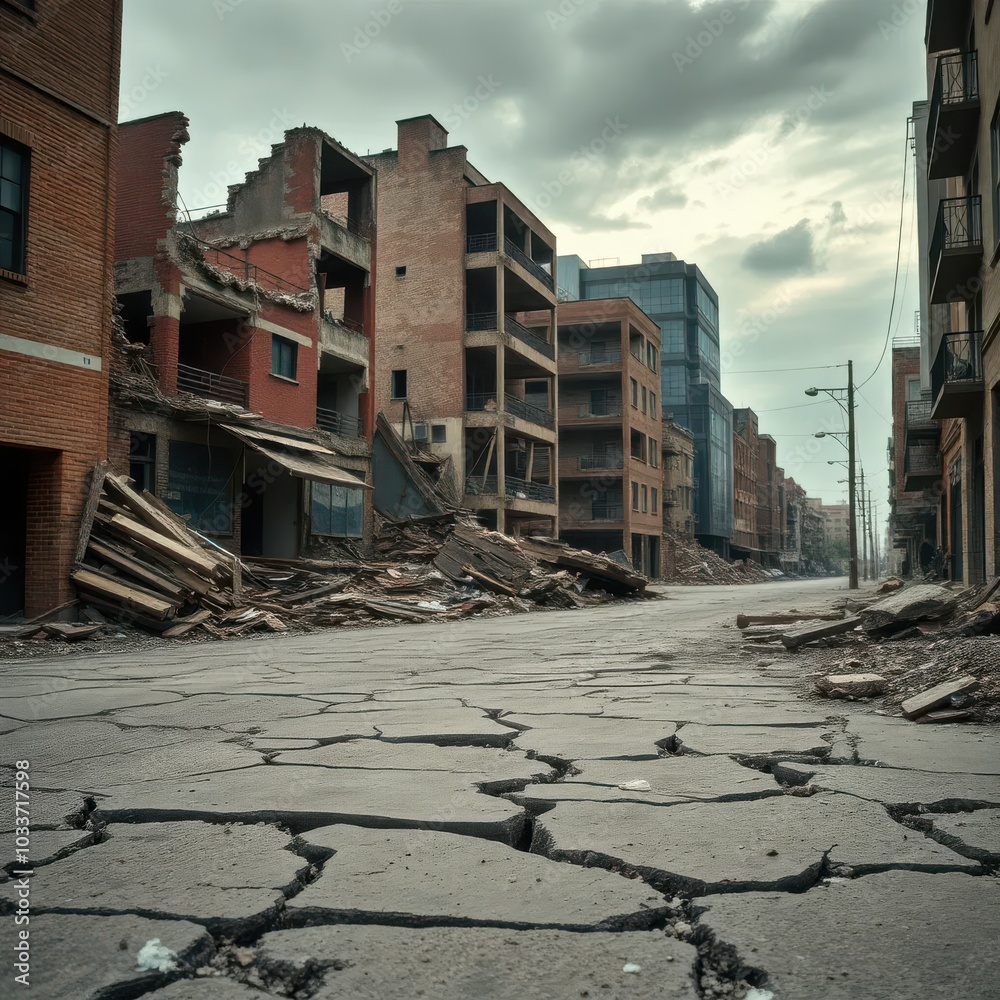 abandoned building in the city