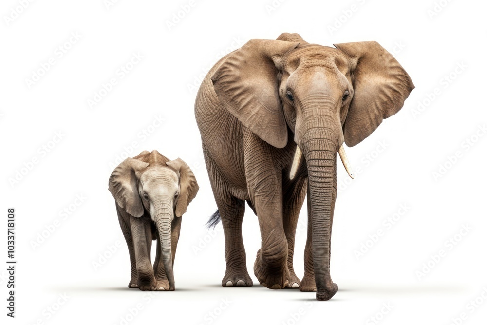 Fototapeta premium Elephant wildlife animal mammal.