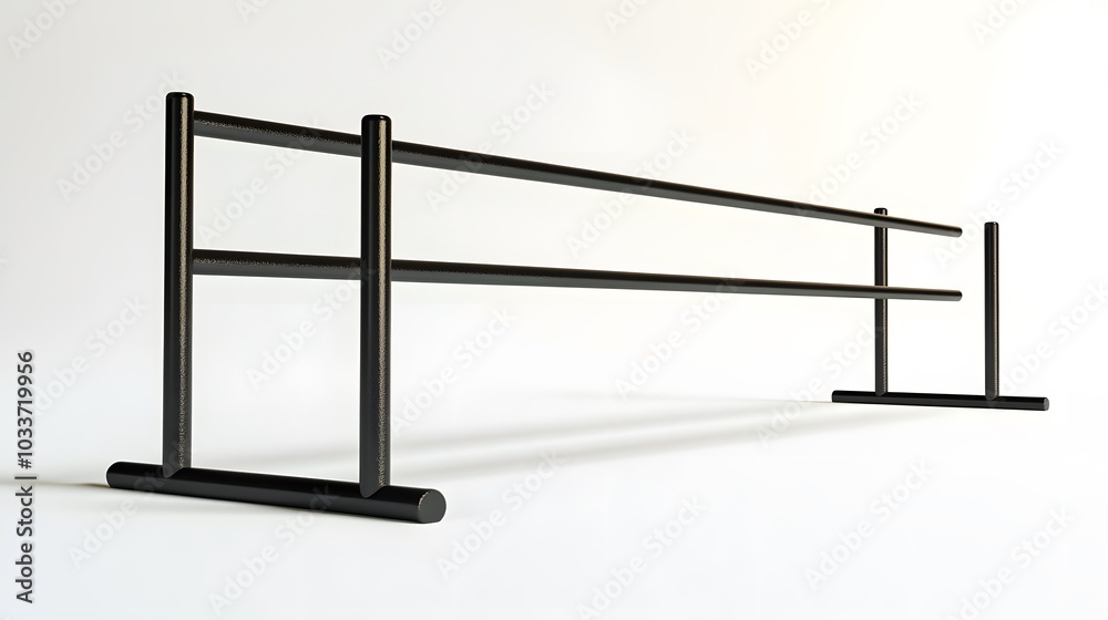 Hurdles, misc. sizes, isolated on white background, side view, banner, 3d illustration. Hurdles, misc. sizes, isolated on white background, side view, banner, 3d illustration.