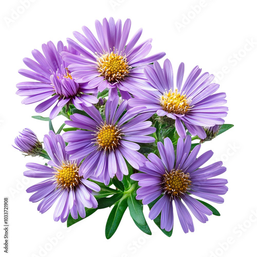 Aster Flower in Full Bloom as a Beautiful Botanical Image for Nature Enthusiasts and Floral Designers