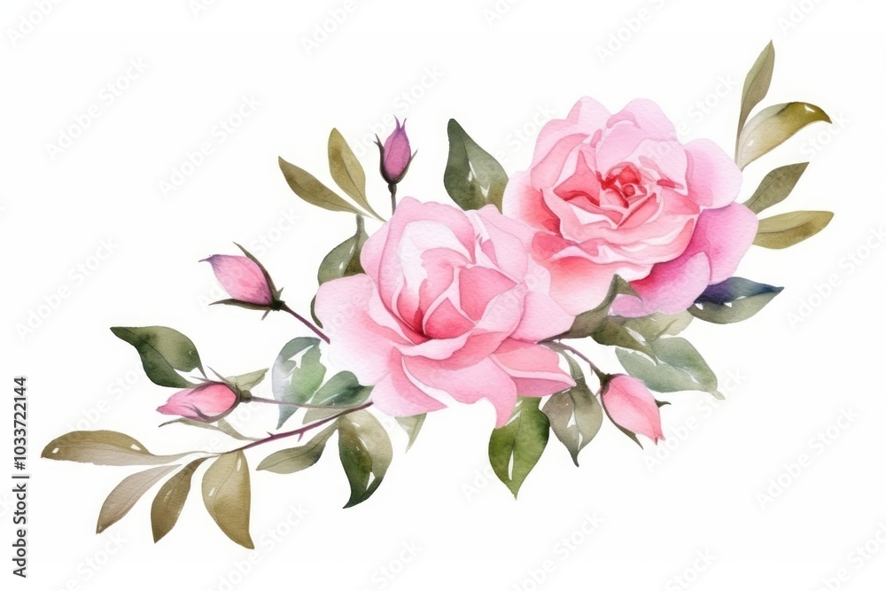 Rose pattern flower plant. Rose pattern flower plant.