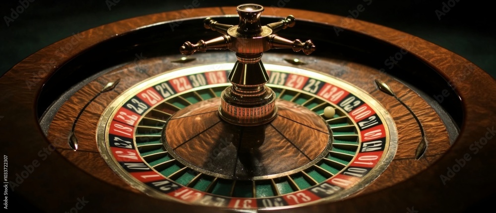 Beautiful roulette on a dark background Beautiful roulette on a dark background