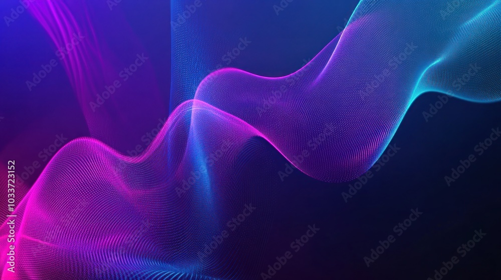 Fototapeta premium Abstract Neon Wave Background