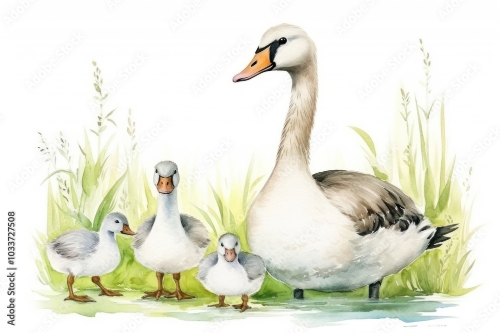 Goose cartoon animal bird. Goose cartoon animal bird.