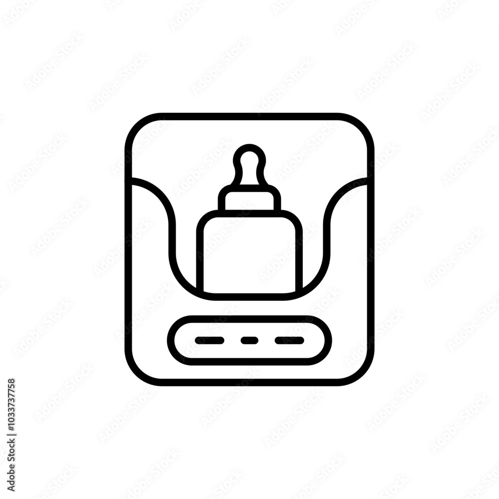 Sterilizer bottle outline icons, minimalist vector illustration ,simple transparent graphic element .Isolated on white background Sterilizer bottle outline icons, minimalist vector illustration ,simple transparent graphic element .Isolated on white background
