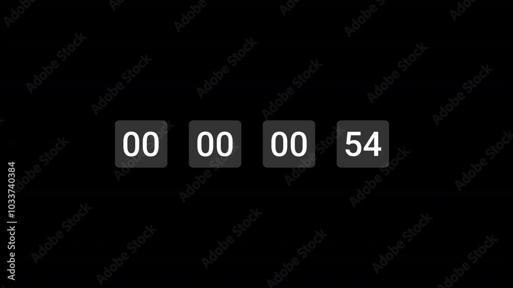 
Countdown one minute animation from 60 to 0 seconds, 60 second countdown Animation background, 1 minutes countdown.