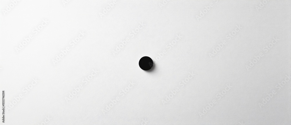 A white wall with a black dot on it A white wall with a black dot on it