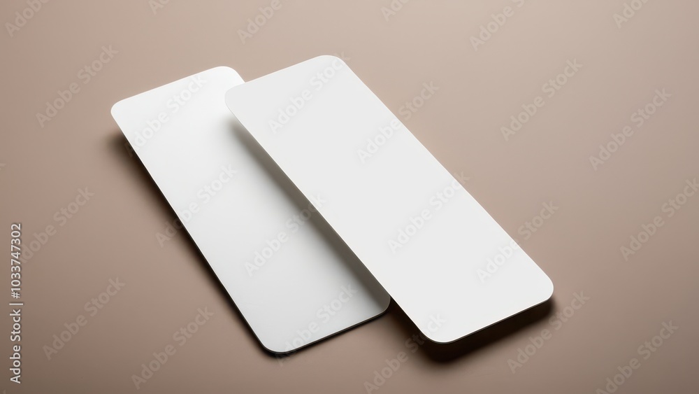 Minimalist bookmark mockup showing a classic, rectangular bookmark in a neutral setting. Great for use in digital or print media presentations, focusing solely on the bookmark design Minimalist bookmark mockup showing a classic, rectangular bookmark in a neutral setting. Great for use in digital or print media presentations, focusing solely on the bookmark design