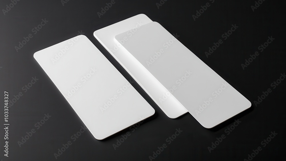 Realistic bookmark mockup featuring a simple, rectangular design. Perfect for showcasing book-related designs or promotional materials in a clean, minimal setting Realistic bookmark mockup featuring a simple, rectangular design. Perfect for showcasing book-related designs or promotional materials in a clean, minimal setting