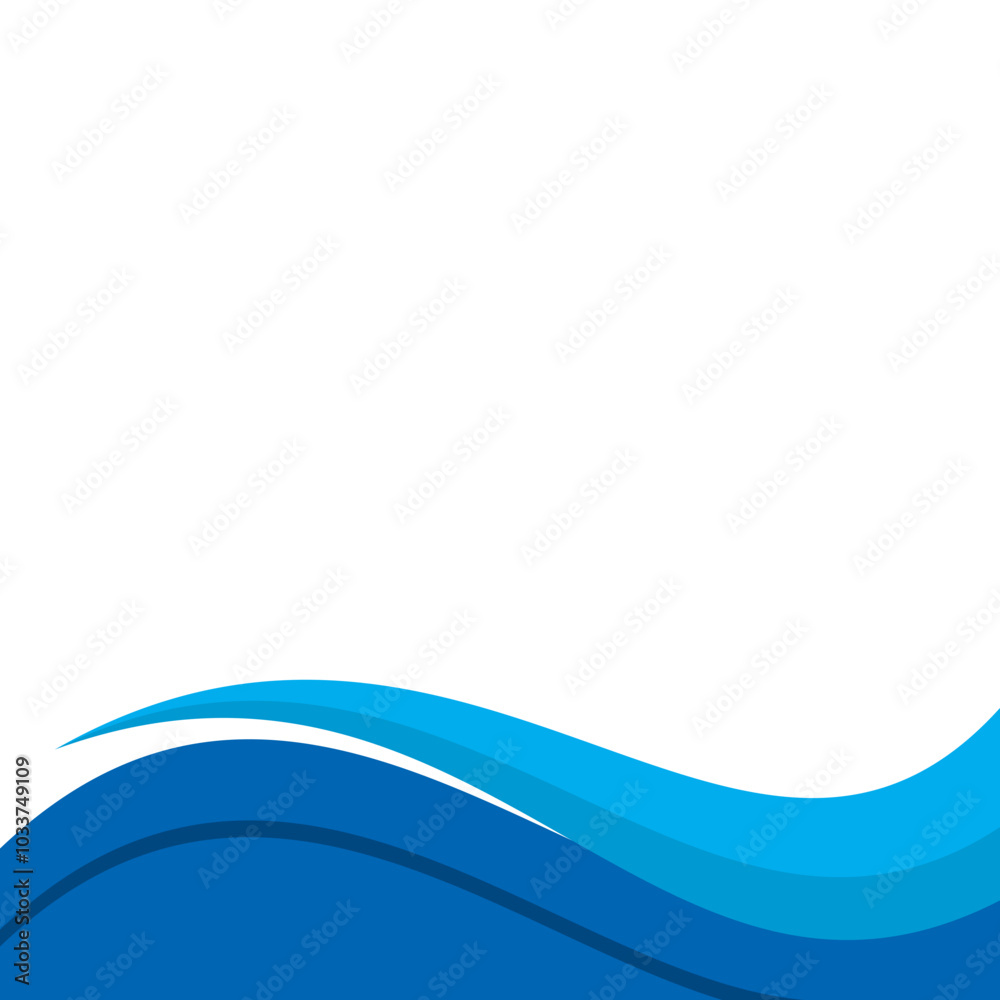 Business Wave Footer