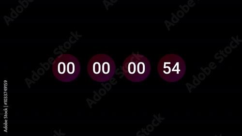 
Countdown one minute animation from 60 to 0 seconds, 60 second countdown Animation background, 1 minutes countdown. photo