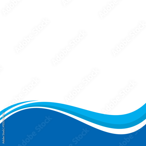 Business Wave Footer