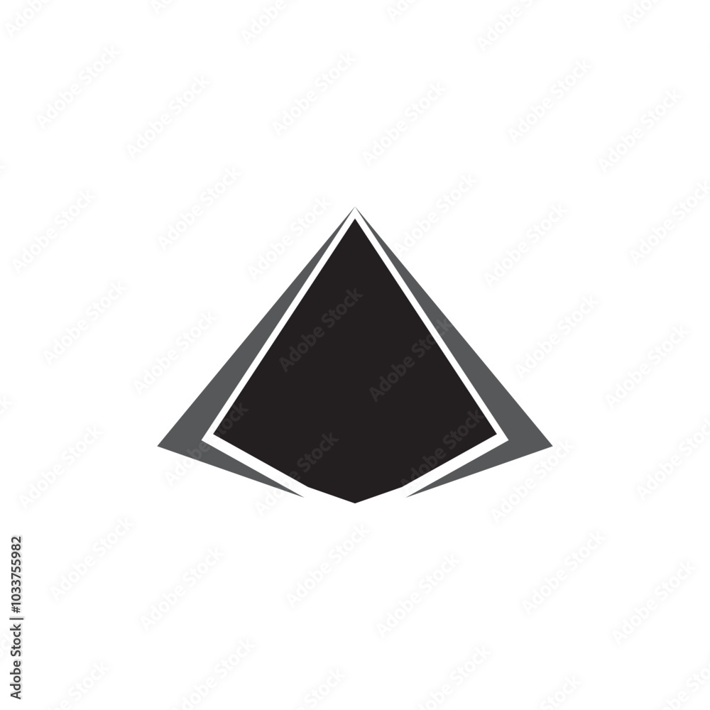 Triangle logo design vector template. Triangle logo design vector template.