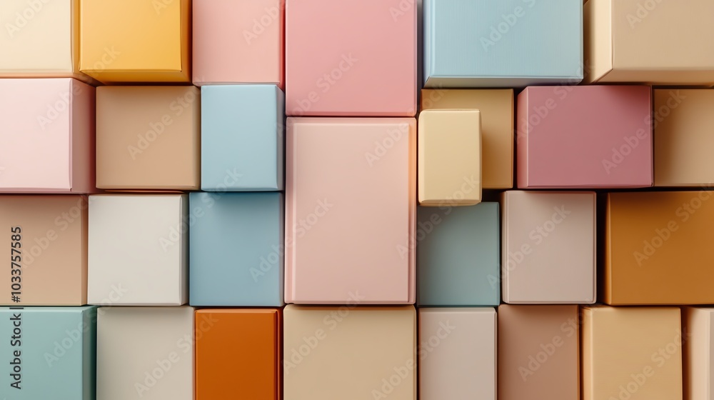 Abstract background with colorful rectangular blocks. Abstract background with colorful rectangular blocks.