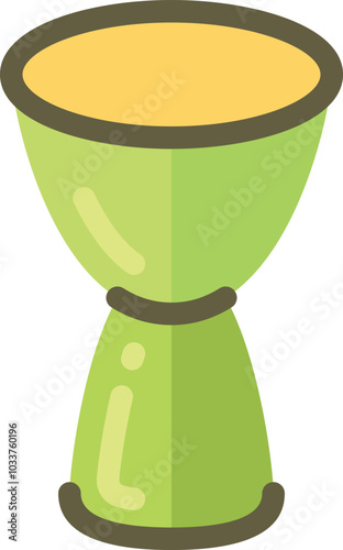 Goblet drum color icon. Rhythm music instrument photo