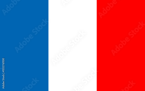 Flags of France. Flat element design. National Flag. White isolated background Free Download Flags of France. Flat element design. National Flag. White isolated background - GFXLoad
