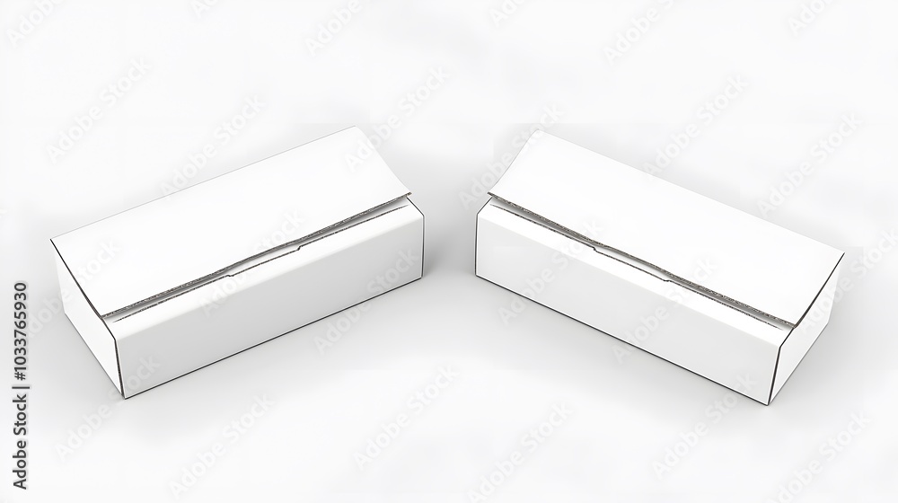 Packaging Mockup: A blank white box with placeholder text, ready for custom branding. Packaging Mockup: A blank white box with placeholder text, ready for custom branding.