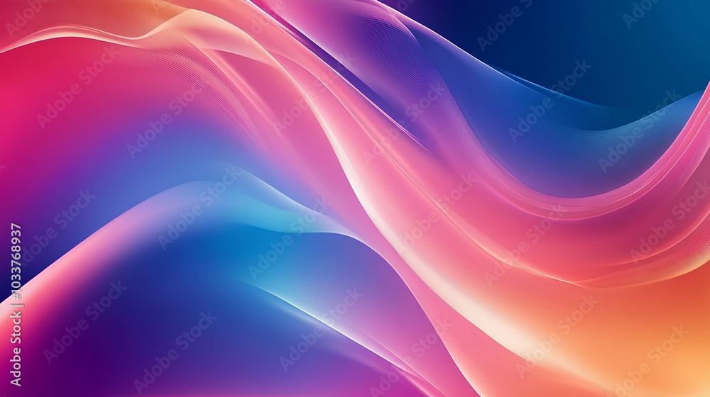 Obraz premium Abstract Background With Smooth Lines 