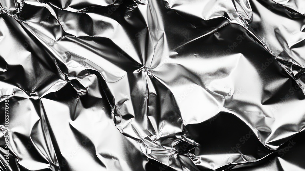 Crumpled Foil Abstract Crumpled Foil Abstract