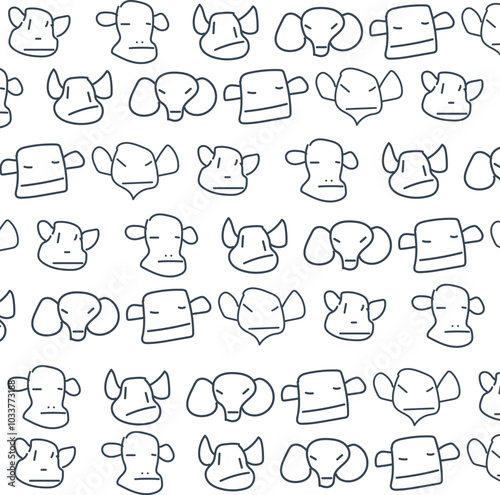 Heads of cartoon primitive monkeys or similar animals as background.
