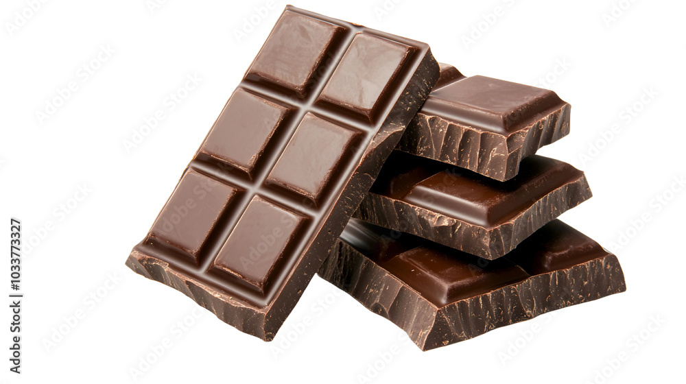 Delicious Dark Chocolate Bars Stacked for a Rich and Indulgent Treat Delicious Dark Chocolate Bars Stacked for a Rich and Indulgent Treat