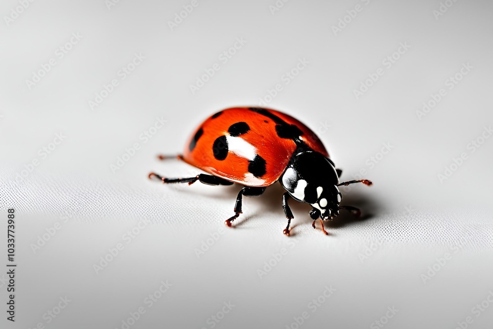 Fototapeta premium Close-up View of a Ladybug