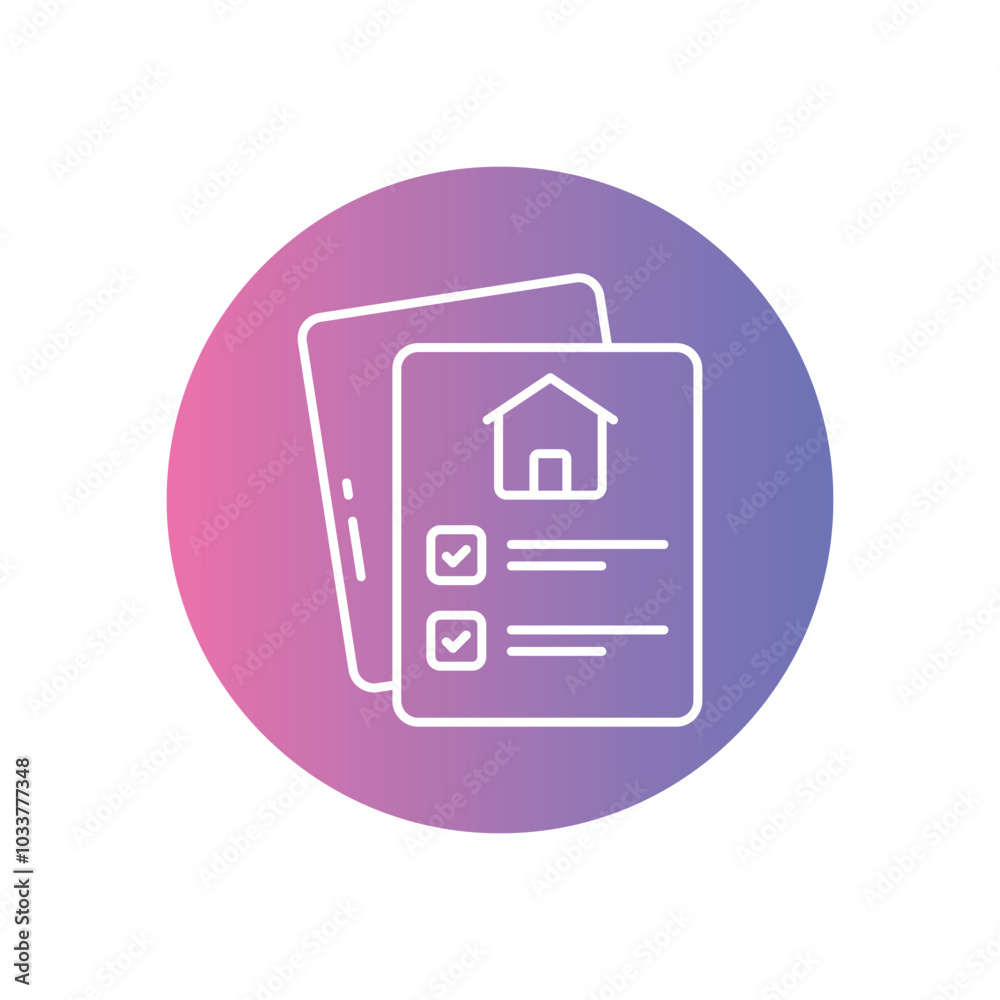Property Listing vector icon stock illustration Property Listing vector icon stock illustration
