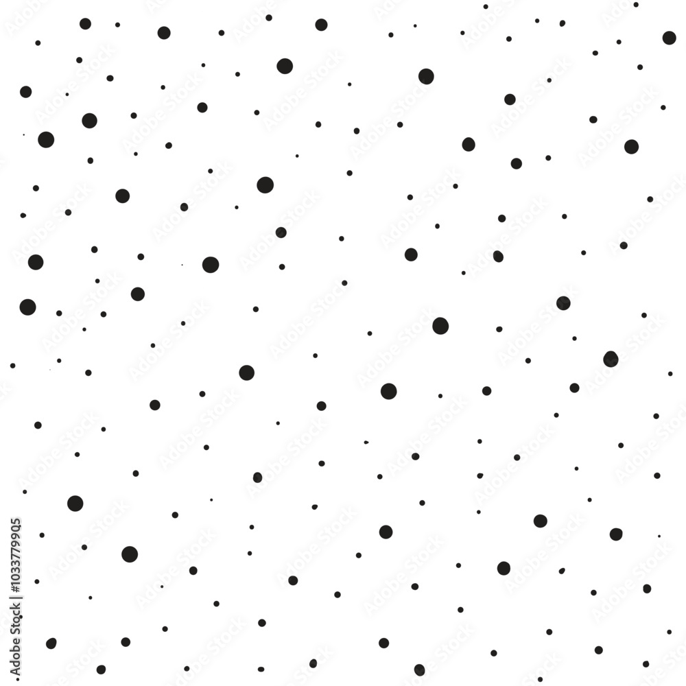 Simple black and white hand drawn background of snowfall, snowflakes. Vector illustration for winter designs Simple black and white hand drawn background of snowfall, snowflakes. Vector illustration for winter designs