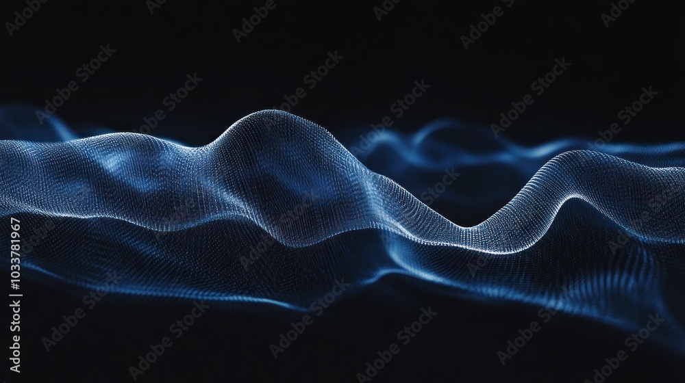 Obraz premium Abstract Blue Waves