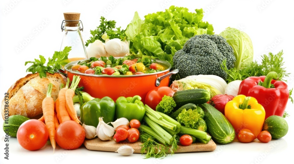 Assortment of fresh organic vegetables and fruits on wooden table Assortment of fresh organic vegetables and fruits on wooden table