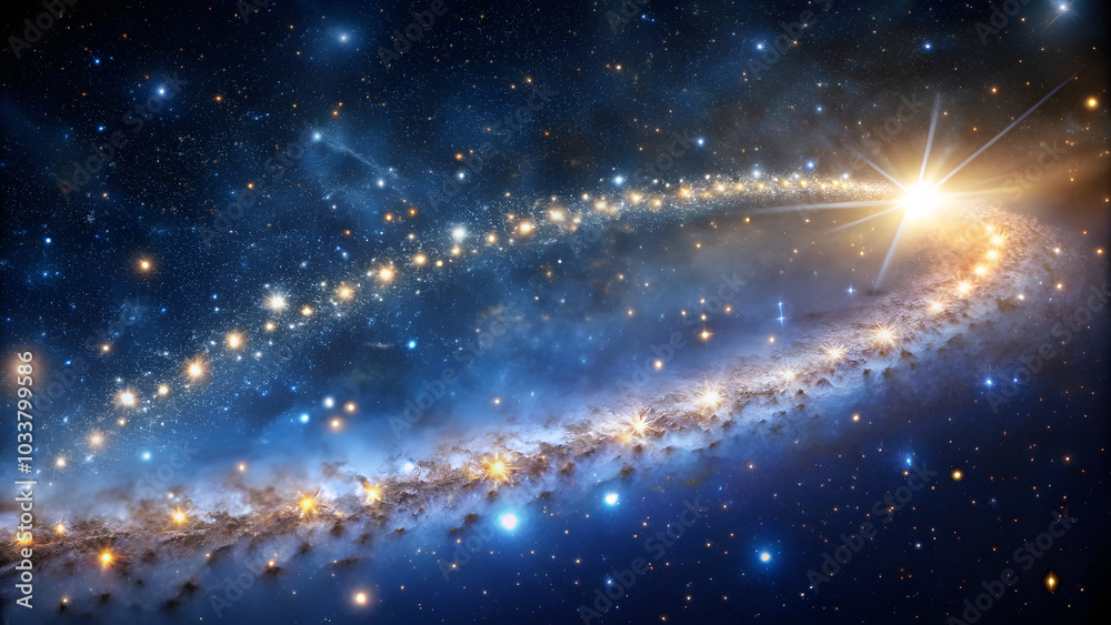 Galaxy of Twinkling Stars with Sparkling Dust for Vastness and Beauty of Universe. Perfect for: New Year's Eve, Stargazing Events, Space Exhibitions Galaxy of Twinkling Stars with Sparkling Dust for Vastness and Beauty of Universe. Perfect for: New Year's Eve, Stargazing Events, Space Exhibitions