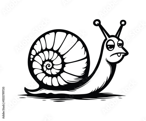 Cartoon Snail Vector