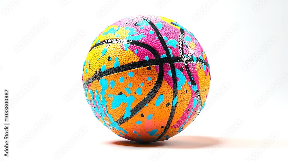 Basketball Ball Isolated On A White Background, High Quality Background Basketball Ball Isolated On A White Background, High Quality Background