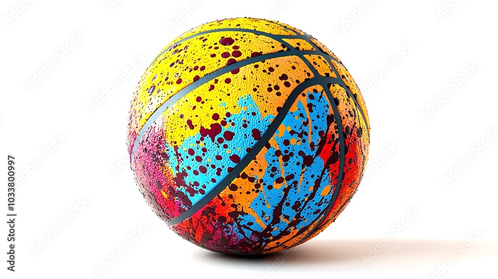 Basketball Ball Isolated On A White Background, High Quality Background Basketball Ball Isolated On A White Background, High Quality Background