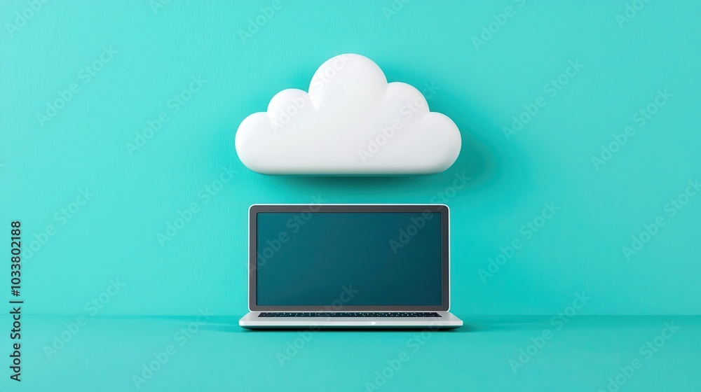 An efficient online remote workflow illustrated by interconnected apps and cloud-based services