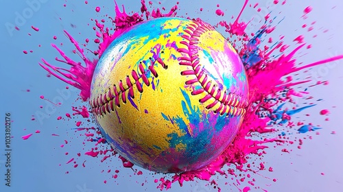 Wallpaper Mural baseball on abstract background Torontodigital.ca