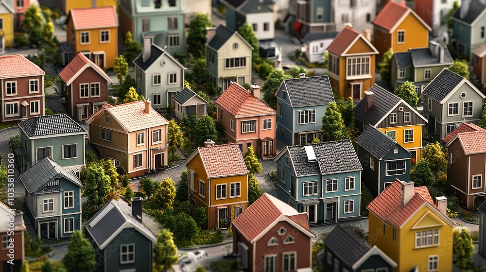 Seamless Pattern with Town Houses
Seamless Pattern with Town Houses