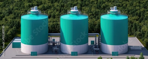 Gasification plant with advanced emission control systems and green outputs, fuel processing technology  gasification  emission control photo