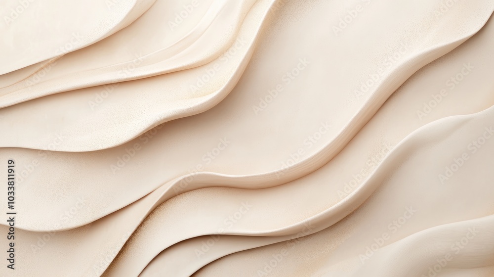 Obraz premium Abstract Beige Waves