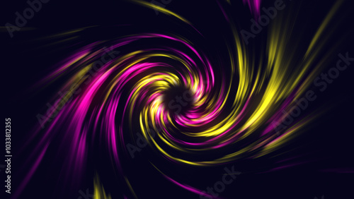 abstract yellow and pink color spiral background