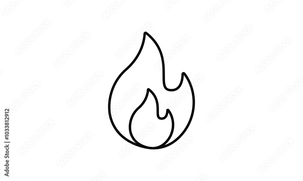 fire, flame icon. fire, flame icon.