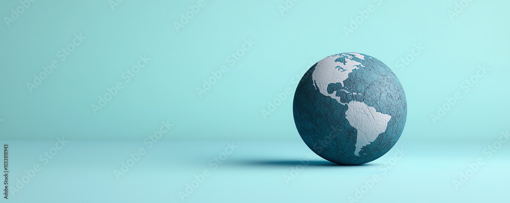 Global corporate expansion strategy, international business development, futuristic vision, 3D illustration