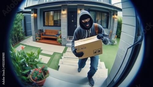Burglar With Package.