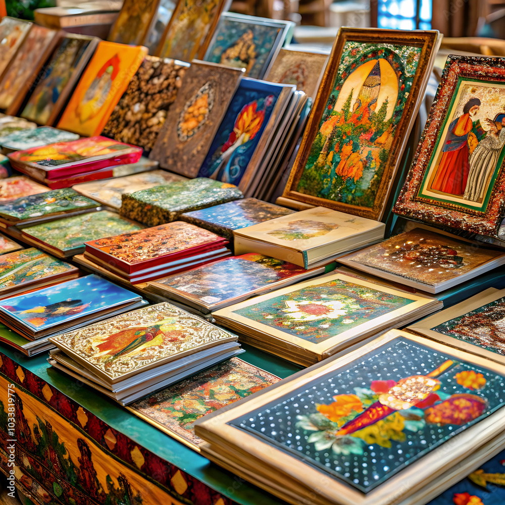 A vibrant display of folk tales from various cultures A vibrant display of folk tales from various cultures