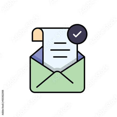 Verified Email vector icon