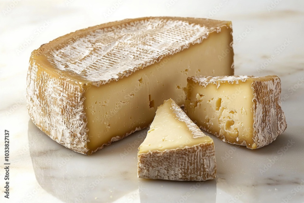 Cheese on the Kitchen Table from close up view Cheese on the Kitchen Table from close up view