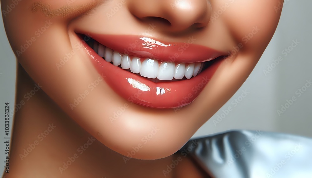 Close-Up of a Smiling Mouth Close-Up of a Smiling Mouth