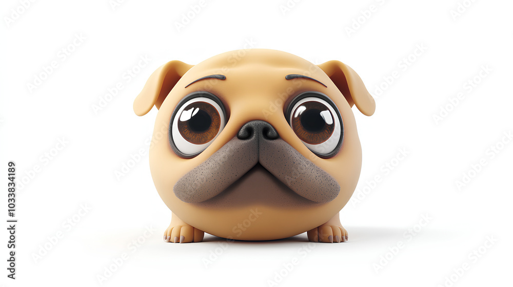 3d white dog 3d white dog