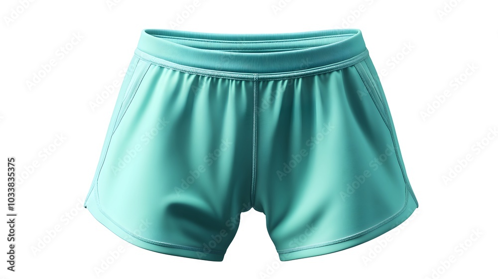 Female workout shorts on a white background. Female workout shorts on a white background.