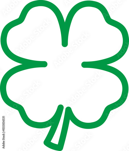 Four-leaf Clover Outline